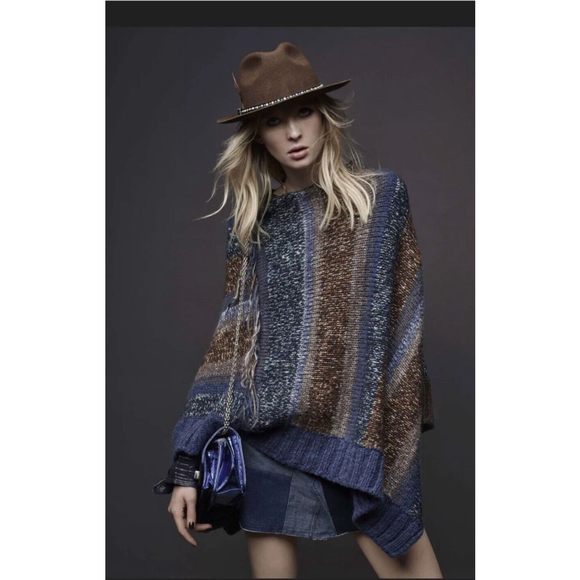 Zadig & Voltaire Multicolor Striped Poncho - Picture 2 of 7